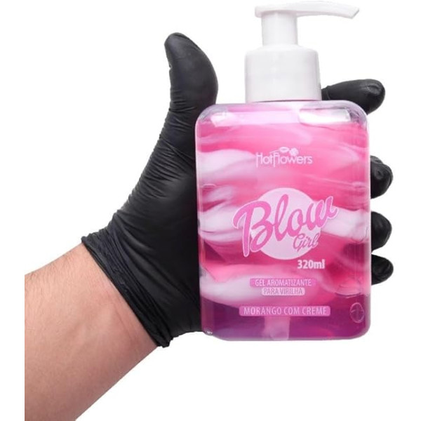 Blow Girl Hidratante Aveludado Beijável para Região Pélvica e Virilha Morango com Creme 320ml