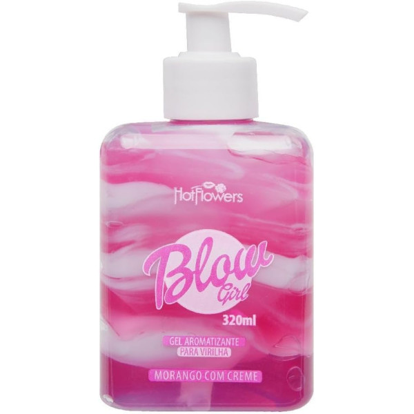 Blow Girl Hidratante Aveludado Beijável para Região Pélvica e Virilha Morango com Creme 320ml