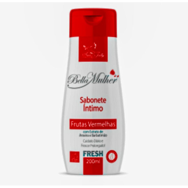 Sabonete Intimo Frutas Vermelhas Higiene Diária Bela Mulher 200ml