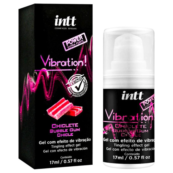 Vibration Power Extra Forte Chiclete é  Intt Cosméticos 17ml
