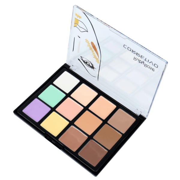 Paleta Corretivo 12x Cores Profissional - Ruby Rose HB - 8087