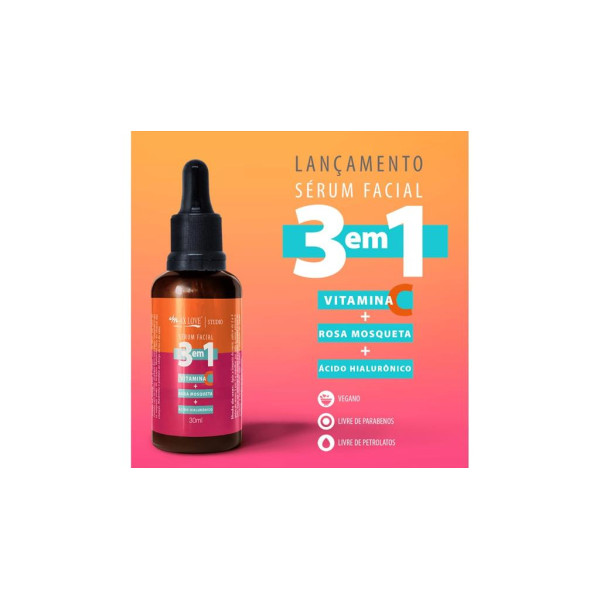 Sérum Facial Max Love 3 em1 Antiidade Antioxidante Antirugas