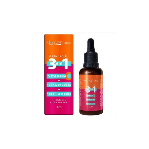 Sérum Facial Max Love 3 em1 Antiidade Antioxidante Antirugas