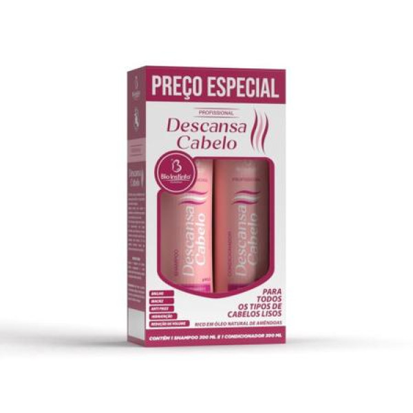 Kit Capilar Descansa Cabelo com 2 Itens Shampoo + Condicionador - Bio Instinto