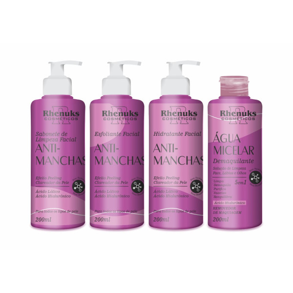 Kit Skin Care Anti Manchas 4 peças - Rhenuks