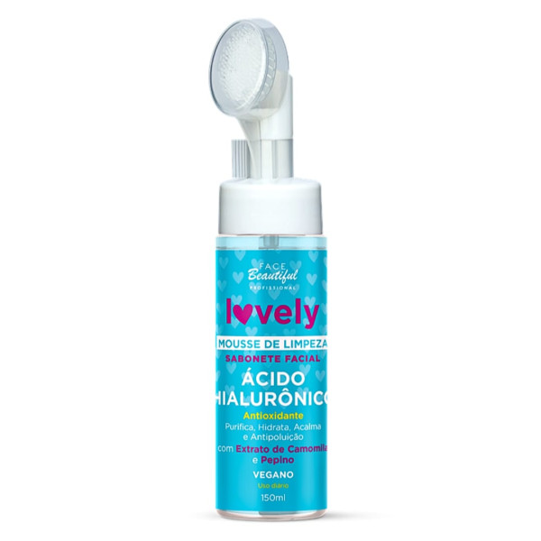 Mousse Para Limpeza Facial Ácido Hialurônico - Face Beautiful