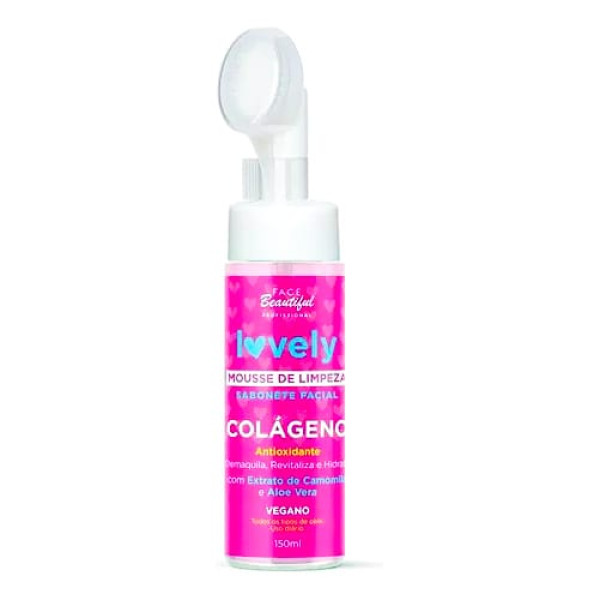 Mousse Para Limpeza Facial Colágeno - Face Beautiful