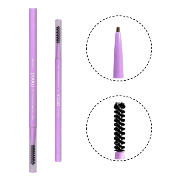 Lápis para Sobrancelhas Ponta Fina 2 Em 1 - Mood Ruby Rose HB-521-1