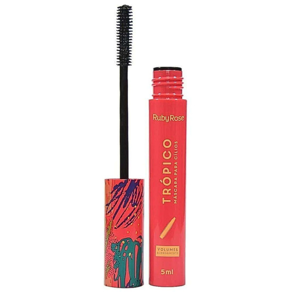Mascara Para Cilios Volume E Alongamento - Ruby Rose HB-502 