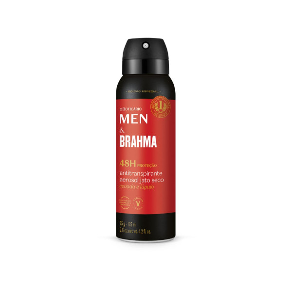 O Boticário Men E Brahma Desodorante Aerosol 125ml