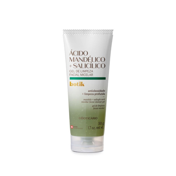 Gel de Limpeza Facial Micelar Ácido Mandélico + Salicílico Botik 50g