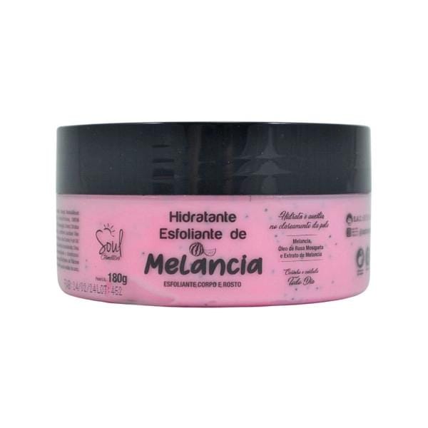 Hidratante Esfoliante de Melancia Corpo e Rosto 180g Soul Cosméticos