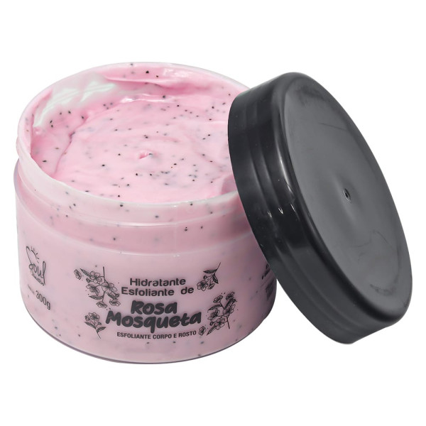 Hidratante Esfoliante de Rosa Mosqueta 300g - Rosa Mosqueta - Soul Cosmeticos