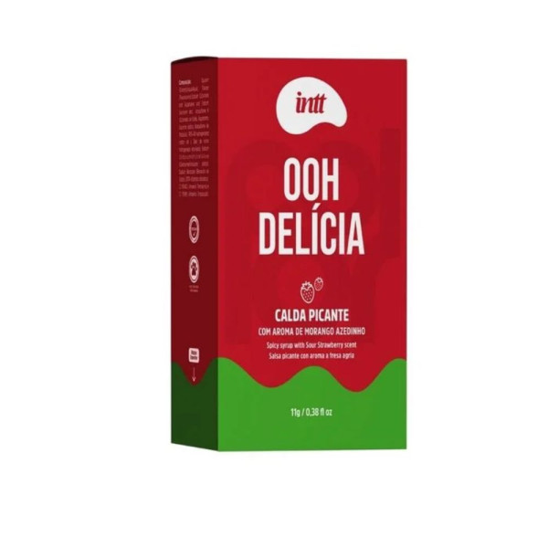 Ooh Delícia Calda Picante Morango Azedinho - Intt Cosméticos