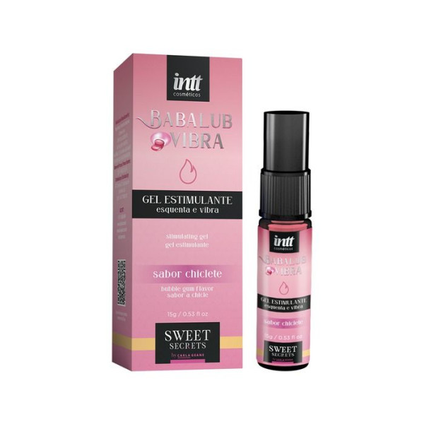Babalub Vibra Gel Excitante Esquenta E Vibra Sabor Chiclete