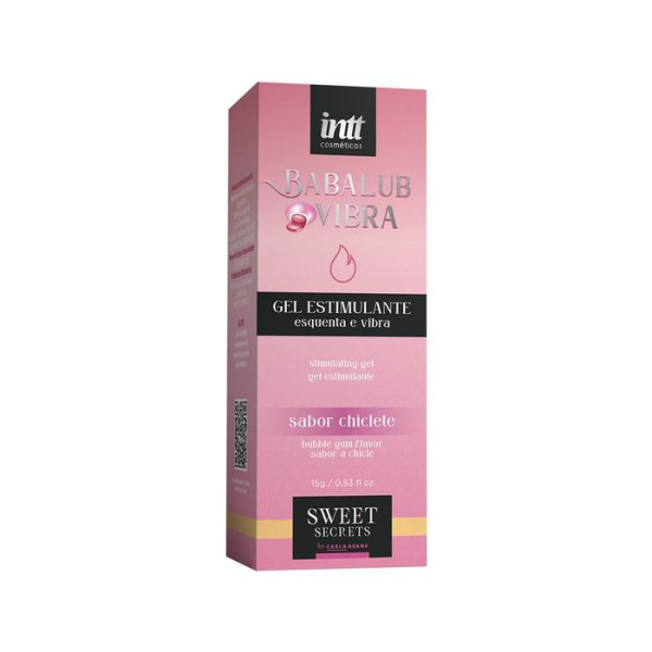 Babalub Vibra Gel Excitante Esquenta E Vibra Sabor Chiclete