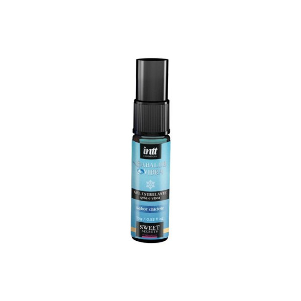 Gel Excitante Gela E Vibra Babalub Sabor Chiclete Intt 15g